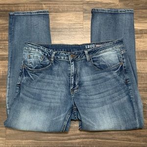 Izod Comfort Stretch Straight Leg Jeans Mens 36x30